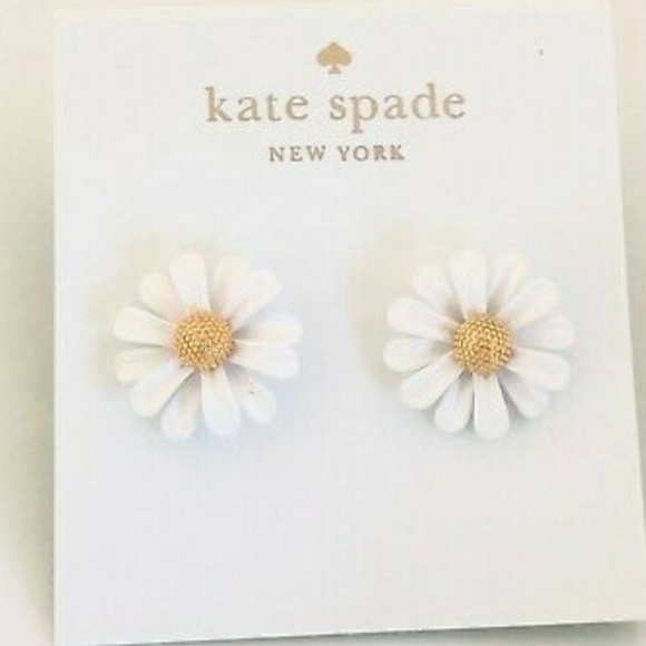 Kate Spade "In To The Bloom" Gold Daisy Earrings - Picture 3 of 4